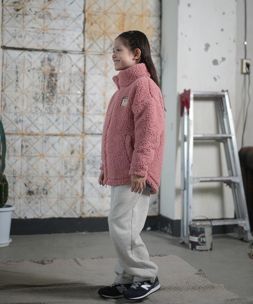 ROXY(ロキシー)の「ROXY/ロキシー アウター キッズ ボア ジャケット 撥水加工 中綿 MINI BELLIS BOA JACKET TJK254081(その他アウター・キッズ・コーラル/ナチュラル・150cm/140cm/130cm/120cm)」の13枚目の写真