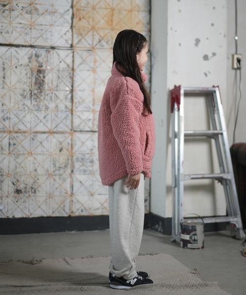 ROXY(ロキシー)の「ROXY/ロキシー アウター キッズ ボア ジャケット 撥水加工 中綿 MINI BELLIS BOA JACKET TJK254081(その他アウター・キッズ・コーラル/ナチュラル・150cm/140cm/130cm/120cm)」の15枚目の写真