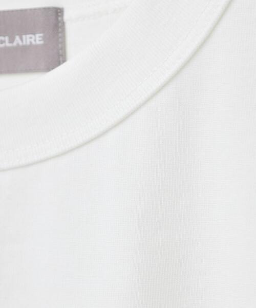 LOGEMENT DE CLAIRE（ロジュモンドクレール）の「定番ラウンドヘムロングTシャツ（Tシャツ/カットソー・レディース・モカ/ホワイト×ブラック/オフホワイト/ブラック・FREE）」の21枚目の写真