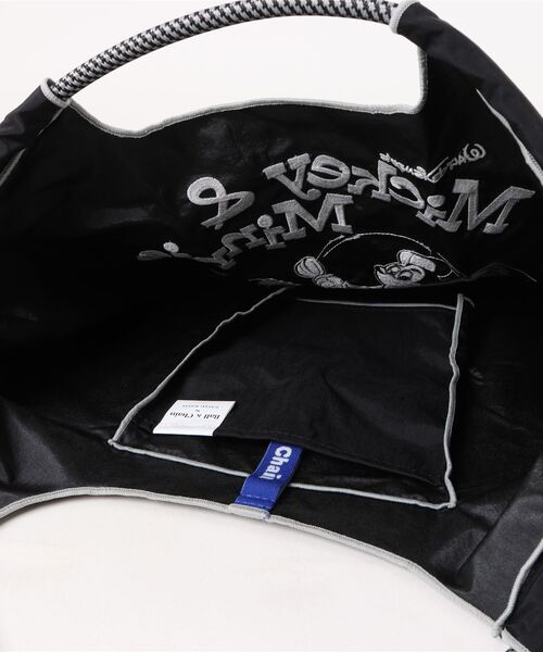 Ball&Chain（ボールアンドチェーン）の「[Ball&Chain]shopping bag-MICKEY＆MINNIE(M)（エコバッグ/サブバッグ・レディース・ブラック/ベージュ・M）」の14枚目の写真