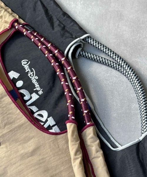 Ball&Chain（ボールアンドチェーン）の「[Ball&Chain]shopping bag-MICKEY＆MINNIE(M)（エコバッグ/サブバッグ・レディース・ブラック/ベージュ・M）」の6枚目の写真
