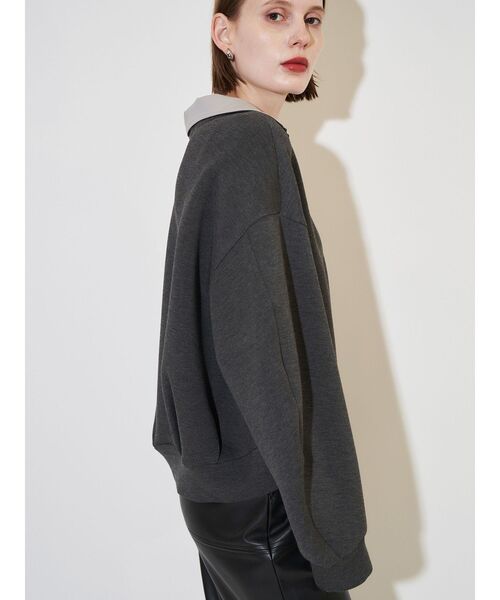 ELENDEEK（エレンディーク）の「ハーフジップカットソー（Tシャツ/カットソー・レディース・ネイビー/ブラウン/グレー・FREE）」の15枚目の写真