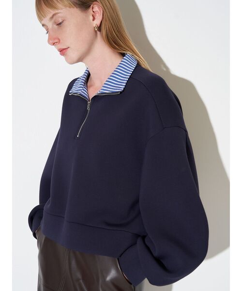 ELENDEEK（エレンディーク）の「ハーフジップカットソー（Tシャツ/カットソー・レディース・ネイビー/ブラウン/グレー・FREE）」の22枚目の写真