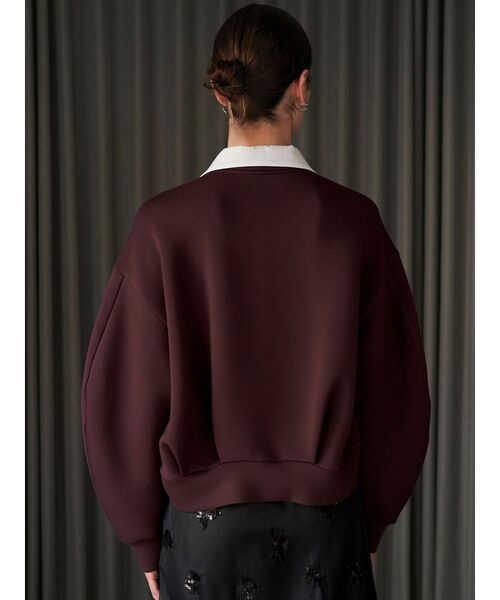 ELENDEEK（エレンディーク）の「ハーフジップカットソー（Tシャツ/カットソー・レディース・ネイビー/ブラウン/グレー・FREE）」の5枚目の写真