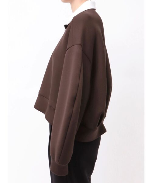 ELENDEEK（エレンディーク）の「ハーフジップカットソー（Tシャツ/カットソー・レディース・ネイビー/ブラウン/グレー・FREE）」の7枚目の写真