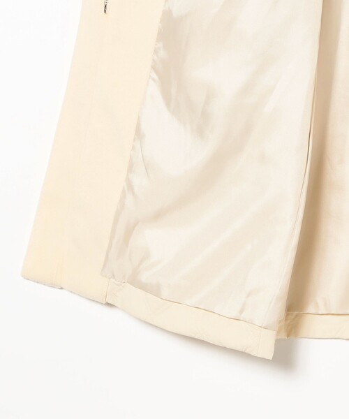 B:MING by BEAMS（ビーミングバイビームス）の「ドッキング コート（ノーカラーコート・レディース・オリーブ/ブラック/ホワイト系その他5・MEDIUM/SMALL）」の8枚目の写真