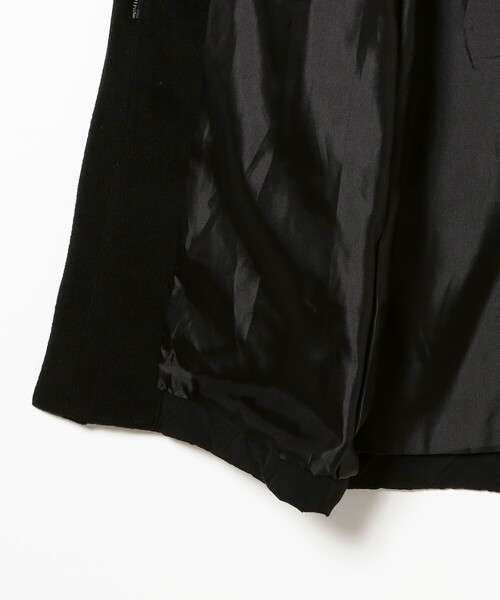 B:MING by BEAMS（ビーミングバイビームス）の「ドッキング コート（ノーカラーコート・レディース・オリーブ/ブラック/ホワイト系その他5・MEDIUM/SMALL）」の12枚目の写真