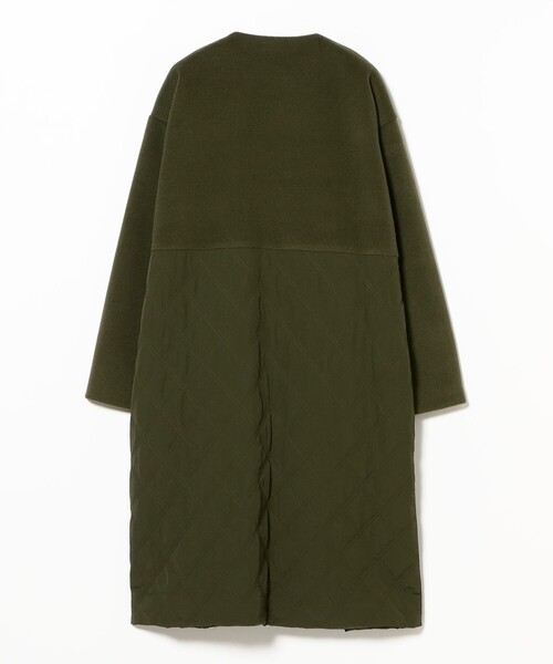 B:MING by BEAMS（ビーミングバイビームス）の「ドッキング コート（ノーカラーコート・レディース・オリーブ/ブラック/ホワイト系その他5・MEDIUM/SMALL）」の17枚目の写真