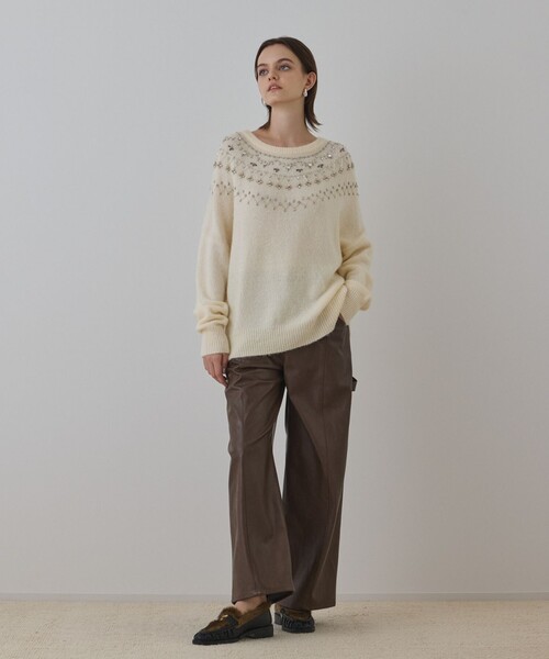 ダイアグラム刺繍トップス まりまま GRACE CONTINENTAL（グレースコンチネンタル） SALEセール50%OFF