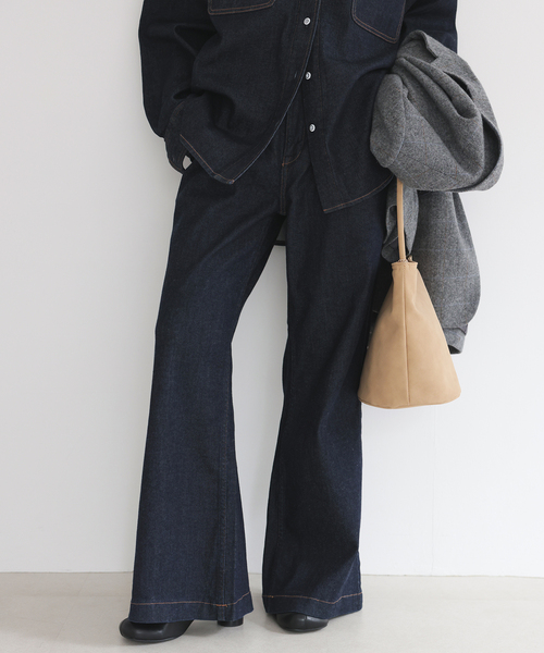 Healthy denim(ヘルシーデニム)の「Healthy DENIM/ヘルシーデニム バギーデニム Radish H68332203(デニムパンツ・レディース・ブルー/ネイビー・23cm/24cm/25cm)」の2枚目の写真