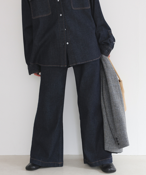 Healthy denim(ヘルシーデニム)の「Healthy DENIM/ヘルシーデニム バギーデニム Radish H68332203(デニムパンツ・レディース・ブルー/ネイビー・23cm/24cm/25cm)」の5枚目の写真