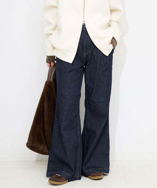 Healthy denim(ヘルシーデニム)の「Healthy DENIM/ヘルシーデニム バギーデニム Radish H68332203(デニムパンツ・レディース・ブルー/ネイビー・23cm/24cm/25cm)」の10枚目の写真