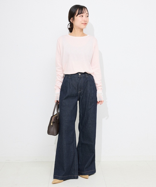 Healthy denim(ヘルシーデニム)の「Healthy DENIM/ヘルシーデニム バギーデニム Radish H68332203(デニムパンツ・レディース・ブルー/ネイビー・23cm/24cm/25cm)」の15枚目の写真