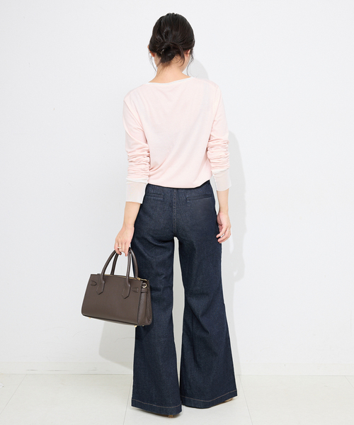 Healthy denim(ヘルシーデニム)の「Healthy DENIM/ヘルシーデニム バギーデニム Radish H68332203(デニムパンツ・レディース・ブルー/ネイビー・23cm/24cm/25cm)」の17枚目の写真