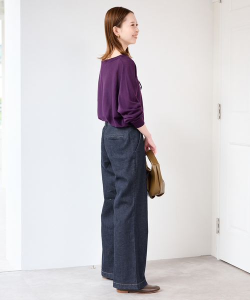 Healthy denim(ヘルシーデニム)の「Healthy DENIM/ヘルシーデニム バギーデニム Radish H68332203(デニムパンツ・レディース・ブルー/ネイビー・23cm/24cm/25cm)」の20枚目の写真