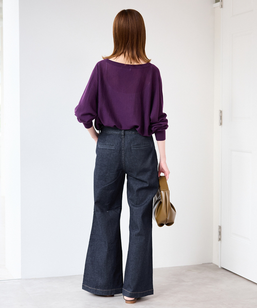 Healthy denim(ヘルシーデニム)の「Healthy DENIM/ヘルシーデニム バギーデニム Radish H68332203(デニムパンツ・レディース・ブルー/ネイビー・23cm/24cm/25cm)」の21枚目の写真