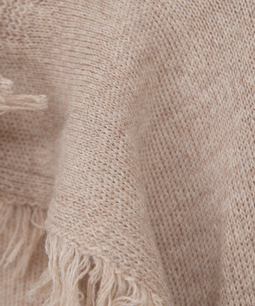 GALLARDAGALANTE（ガリャルダガランテ）の「【25th記念アイテム】フリンジニットガウン（カーディガン/ボレロ・レディース・ベージュ/ホワイト・FREE）」の17枚目の写真