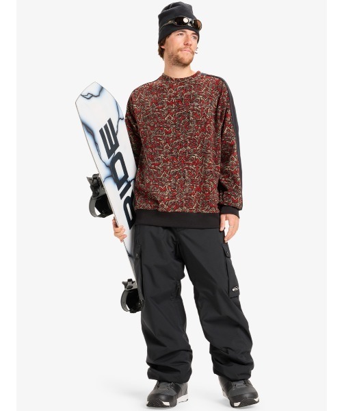 Quiksilver（クイックシルバー）の「HIGH ALTITUDE FLEECE /クイックシルバープルオーバースウェットトレーナー（スウェット・メンズ・レッド/ブラック・SMALL/MEDIUM/X-LARGE）」の9枚目の写真