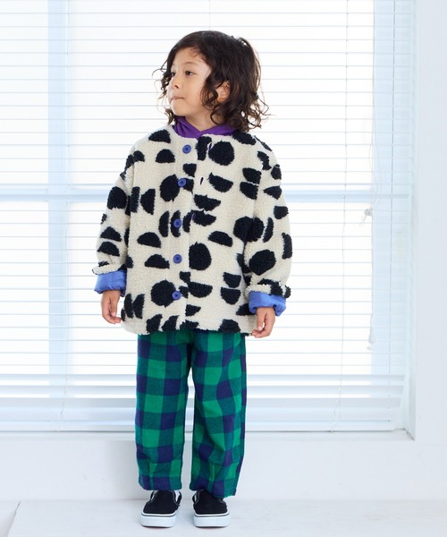 MARKEY'S(마르키즈)의 「자가드 보아 재킷(블루존)」｜오프 화이트