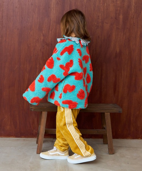 MARKEY'S(マーキーズ)の「ジャガードボアジャケット(ブルゾン・キッズ・レッド/ベージュ/ライトブルー/ブラック/ブルー/オフホワイト・80/90/100/110/120/130)」の21枚目の写真