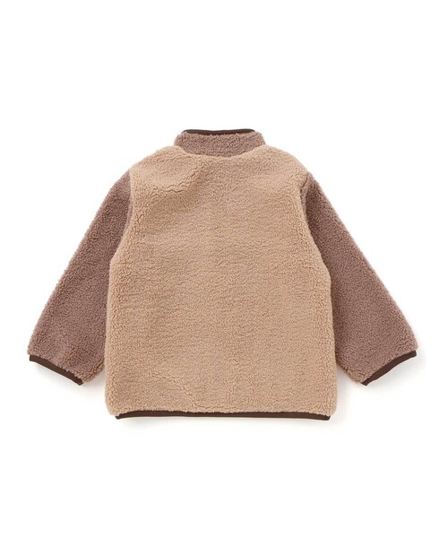 SLAP SLIP（スラップスリップ）の「恐竜ショベルカーパッチボアジャケット(80~130cm)（ブルゾン・キッズ・グリーン系その他/ベージュ系その他・90cm/100cm/80ｃｍ/130cm/110cm/120cm）」の12枚目の写真