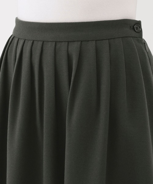 無印良品(ムジルシリョウヒン)の「婦人 起毛タックスカート(スカート・レディース・ダークグリーン/ブラック/ダークネイビー・S/M/L/XL)」の11枚目の写真
