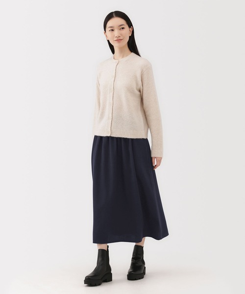 無印良品(ムジルシリョウヒン)の「婦人 起毛タックスカート(スカート・レディース・ダークグリーン/ブラック/ダークネイビー・S/M/L/XL)」の15枚目の写真