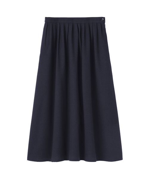 無印良品(ムジルシリョウヒン)の「婦人 起毛タックスカート(スカート・レディース・ダークグリーン/ブラック/ダークネイビー・S/M/L/XL)」の16枚目の写真