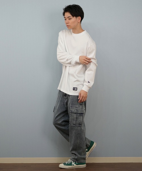 NEW ERA(ニューエラ)の「NEW ERA/ニューエラ 長袖Tシャツ/ロンT バックプリント 14682704/14682705(Tシャツ/カットソー・メンズ・ホワイト/ブラック・XL/2XL/L/M)」の17枚目の写真