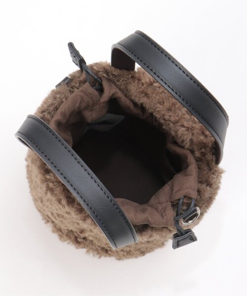 notch.(ノッチ)の「ボア筒型ショルダーバッグ(ショルダーバッグ・レディース・ブラウン/ベージュ/グレー・ONESIZE)」の8枚目の写真