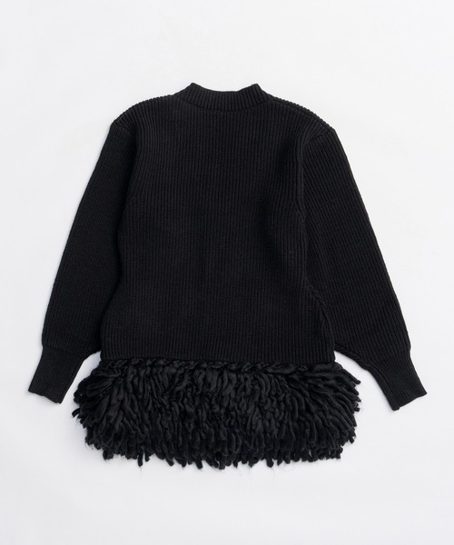 ハンドフリンジニットカーディガン / Hand-Fringed Knit Cardigan