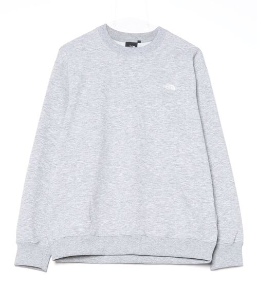 THE NORTH FACE（ザノースフェイス）の「ザ ノース フェイス THE NORTH FACE Small Logo Heather Sweat Crew_スモールロゴヘザースウェットクルー（スウェット・メンズ・ブラック/ダークグリーン/グレー・SS/M/XL/L/S/2XL）」の2枚目の写真