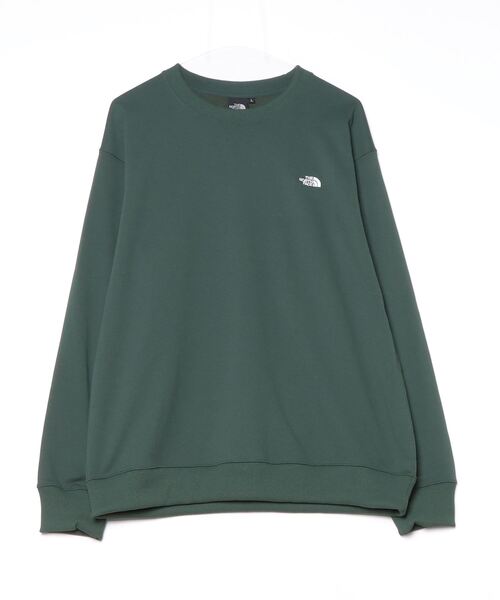 THE NORTH FACE（ザノースフェイス）の「ザ ノース フェイス THE NORTH FACE Small Logo Heather Sweat Crew_スモールロゴヘザースウェットクルー（スウェット・メンズ・ブラック/ダークグリーン/グレー・SS/M/XL/L/S/2XL）」の3枚目の写真