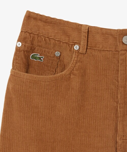 LACOSTE(ラコステ)の「ルーズフィットコーデュロイワイドパンツ(その他パンツ・レディース・キャメル・36/34/40/38)」の5枚目の写真