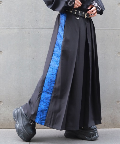 REZEN（リゼン）の「ジャガード切替袴パンツ（その他パンツ・メンズ・ローズ/ブラック/ブルーパープル・SMALL/MEDIUM）」の9枚目の写真