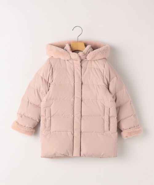 SHIPS（シップス）の「SHIPS KIDS:100～130cm /〈撥水/手洗い可能〉ミディアム丈 リサイクル ダウン フーディー（ダウンジャケット/コート・キッズ・ネイビー/ピンク・100/110/120/130）」の21枚目の写真