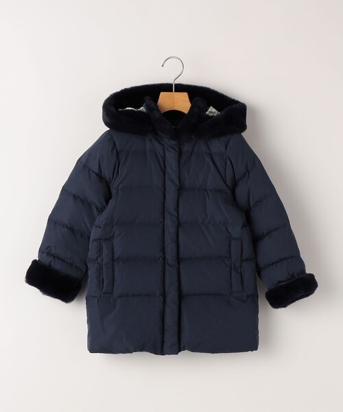 SHIPS（シップス）の「SHIPS KIDS:100～130cm /〈撥水/手洗い可能〉ミディアム丈 リサイクル ダウン フーディー（ダウンジャケット/コート・キッズ・ネイビー/ピンク・100/110/120/130）」の22枚目の写真
