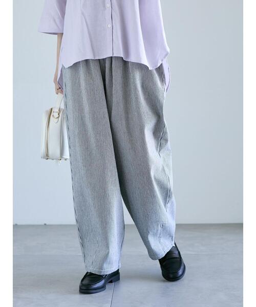 Lugnoncure（ルノンキュール）の「アソートコクーンイージーパンツ（その他パンツ・レディース・オフホワイト/ブラック/ネイビー/キナリ/ベージュ・F）」の9枚目の写真