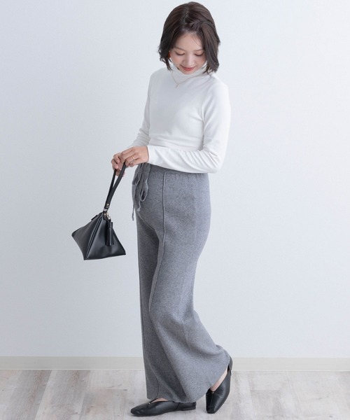 SweetMommy（スウィートマミー）の「【ZOZO限定】センターピンタック ニットワイドパンツ [マタニティ　産前産後]（マタニティウェア/グッズ・レディース・ホワイト/グレー・FREE）」の15枚目の写真