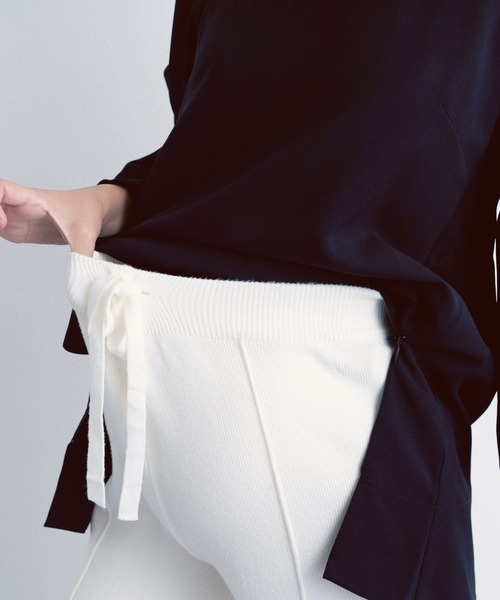 SweetMommy（スウィートマミー）の「【ZOZO限定】センターピンタック ニットワイドパンツ [マタニティ　産前産後]（マタニティウェア/グッズ・レディース・ホワイト/グレー・FREE）」の19枚目の写真
