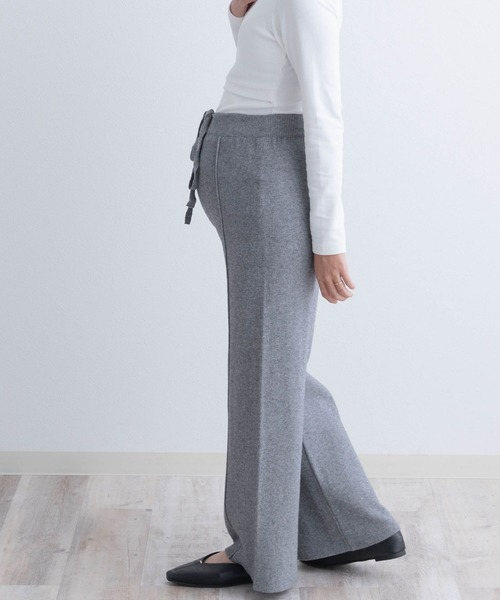 SweetMommy（スウィートマミー）の「【ZOZO限定】センターピンタック ニットワイドパンツ [マタニティ　産前産後]（マタニティウェア/グッズ・レディース・ホワイト/グレー・FREE）」の20枚目の写真