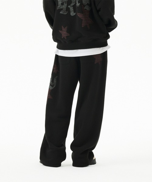 MAHAGRID(マハグリッド)の「『mahagrid/マハグリッド』 PRAY APPLIQUE SWEAT PANT/アップリケデザインスウェットパンツ(スウェットパンツ・レディース・チャコールグレー/ブラック/グレー・M)」の8枚目の写真