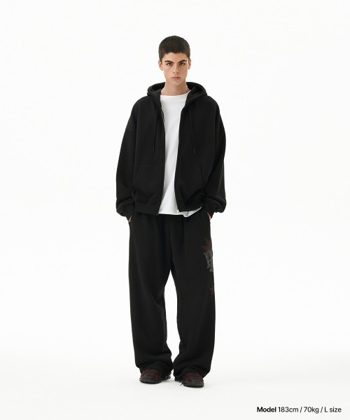 mahagrid/マハグリッド』 PRAY APPLIQUE SWEAT PANT/アップリケ