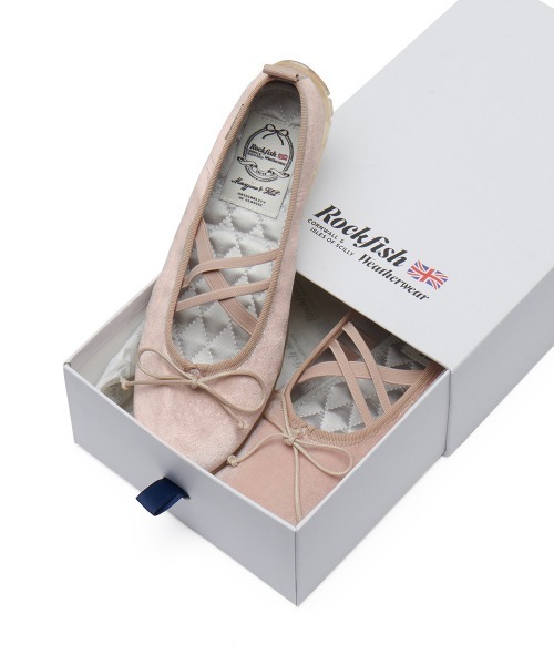 ROCKFISH WEATHERWEAR（ロックフィッシュウェザーウェア）の「BELLA CROSS BANDING FLATS(PEBBLE SOLE)（バレエシューズ・レディース・ブラック/ブラック系/ネイビー/ブラウン/クリーム/ピンク・23.0cm/23.5cm/24.0cm/24.5cm/25.0cm）」の11枚目の写真