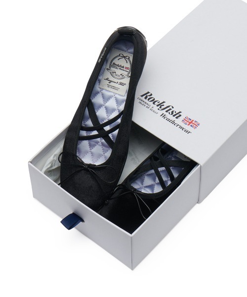 ROCKFISH WEATHERWEAR（ロックフィッシュウェザーウェア）の「BELLA CROSS BANDING FLATS(PEBBLE SOLE)（バレエシューズ・レディース・ブラック/ブラック系/ネイビー/ブラウン/クリーム/ピンク・23.0cm/23.5cm/24.0cm/24.5cm/25.0cm）」の21枚目の写真