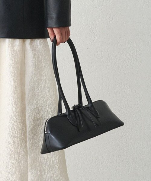 LOUNGEDRESS(ラウンジドレス)の「【GALENA/ガレナ】スリムボストンバッグ(ボストンバッグ・レディース・ブラック/カーキ・FREE)」の1枚目の写真