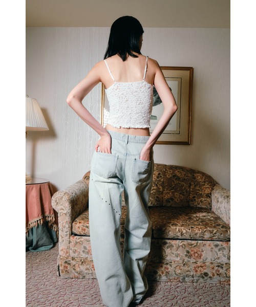 Smyeon(スミョン)の「Soft touch lace camisole/ソフトレースキャミソール(キャミソール・レディース・ホワイト・FREE)」の3枚目の写真