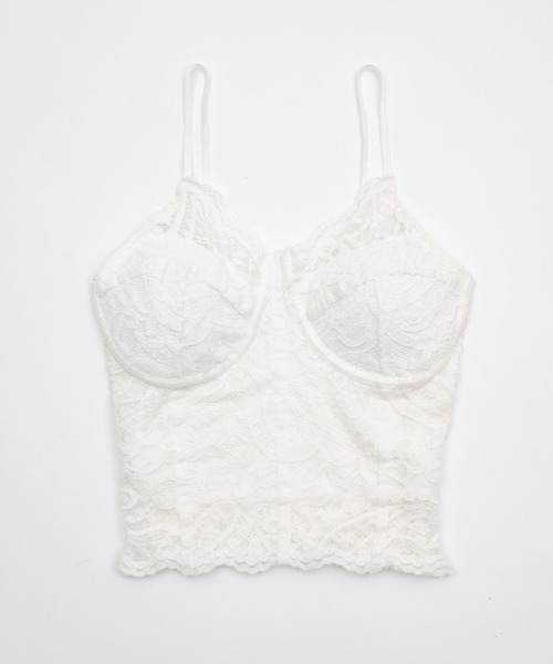 Smyeon(スミョン)の「Soft touch lace camisole/ソフトレースキャミソール(キャミソール・レディース・ホワイト・FREE)」の10枚目の写真