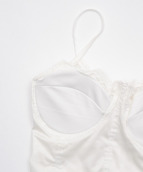 Smyeon(スミョン)の「Soft touch lace camisole/ソフトレースキャミソール(キャミソール・レディース・ホワイト・FREE)」の15枚目の写真
