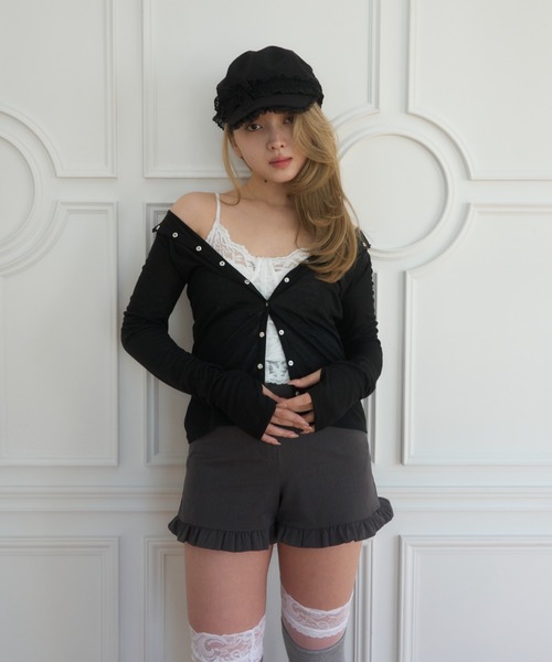 Smyeon(スミョン)の「Soft touch lace camisole/ソフトレースキャミソール(キャミソール・レディース・ホワイト・FREE)」の21枚目の写真